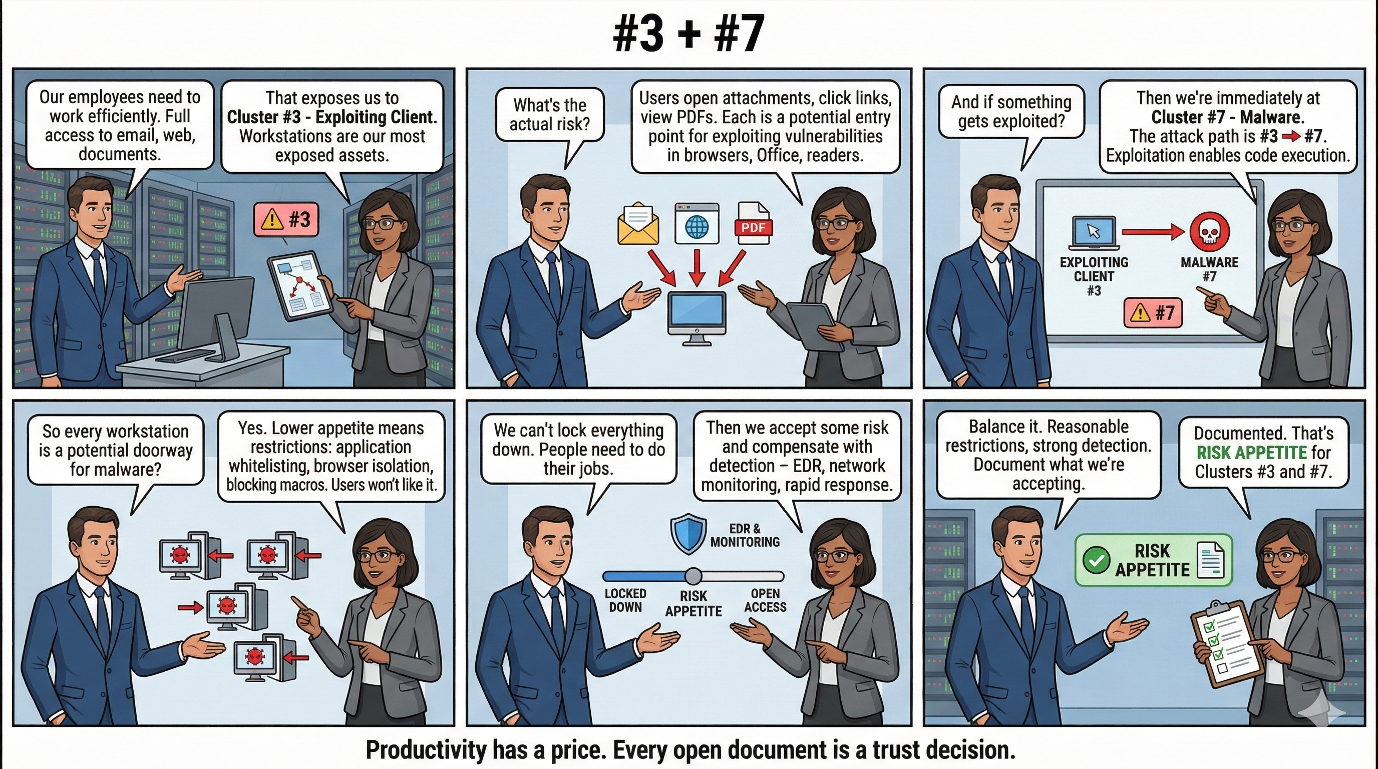 Internal Risk Appetite: Productivity vs Security